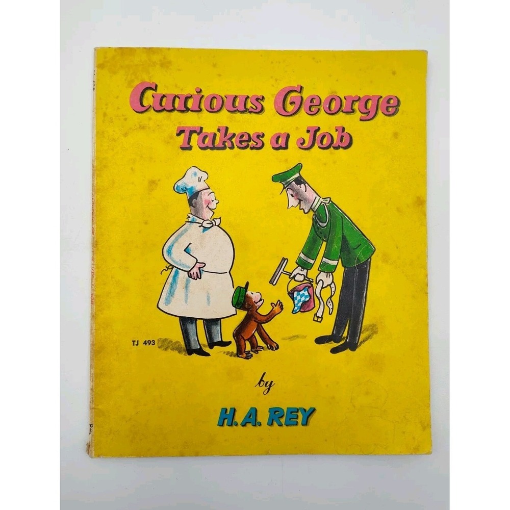 1974 CURIOUS GEORGE Book H.‎ A. Rey Hardcover Collectable SEE B22.1GA503